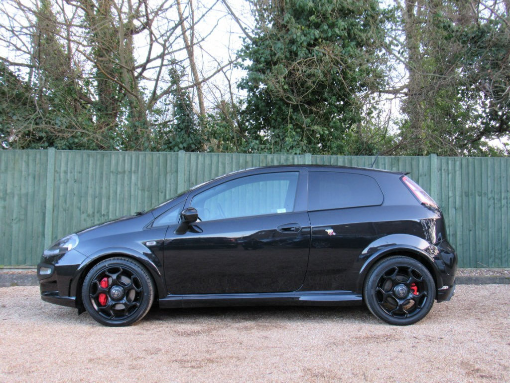 Wallpaper #a819a Front View of Black Fiat 500 Abarth Parked in the Street Editorial