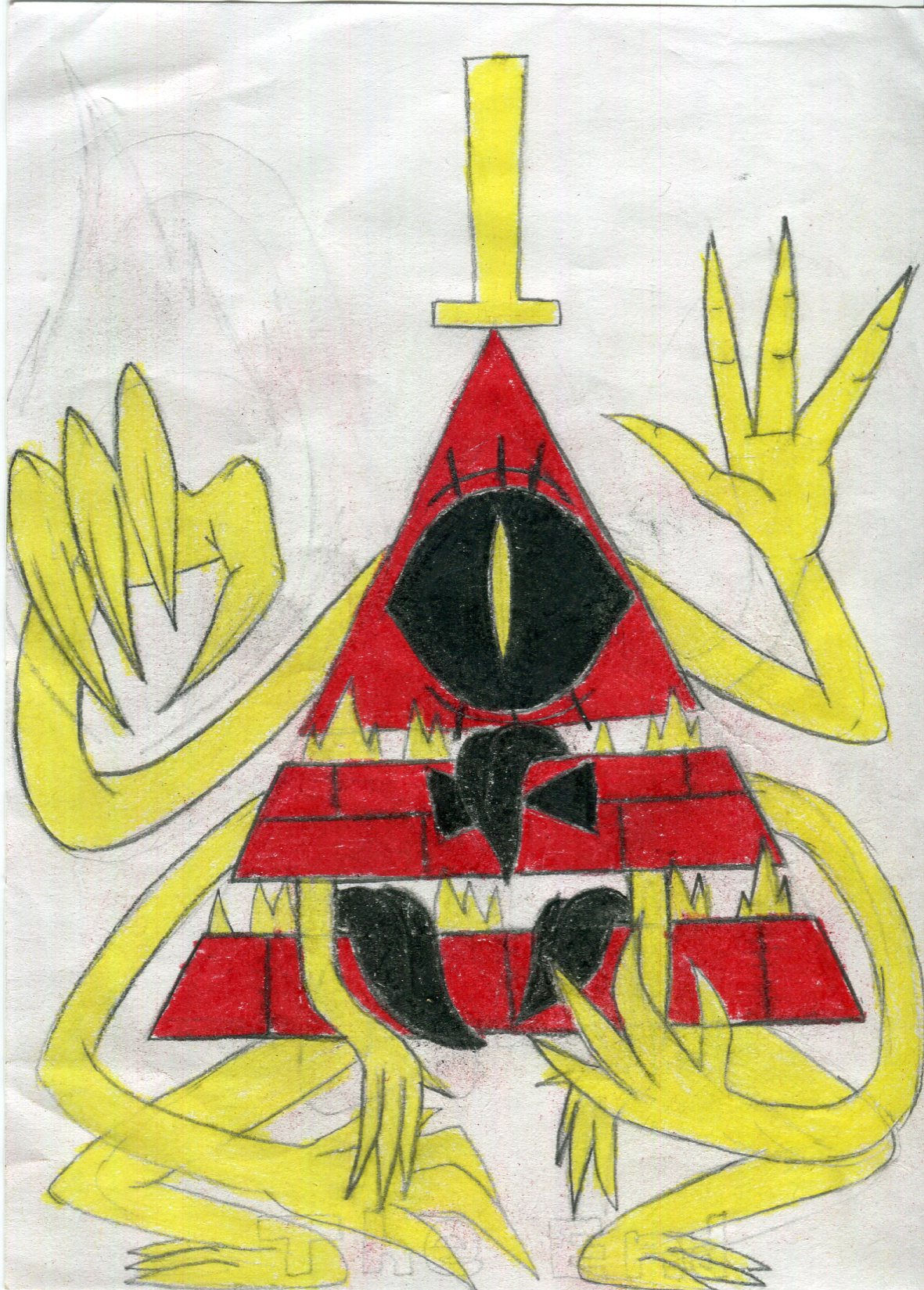 Wallpaper #yGeGApMBSpphPi3-qq-c203 Bill Cipher Monster Form by Yojama on Deviantart
