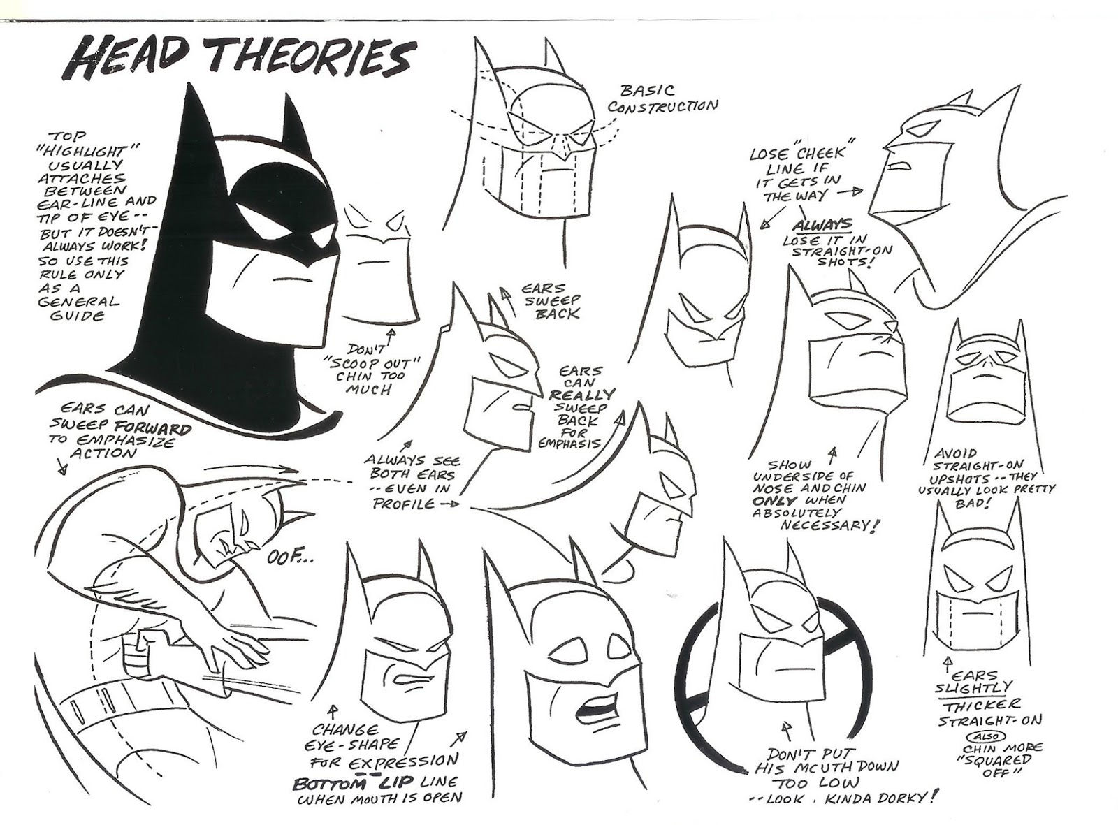Wallpaper #lf8Wa5MB3lSXT3zUgOdL343 Batman the Animated Series Model Sheets Traditional Animation