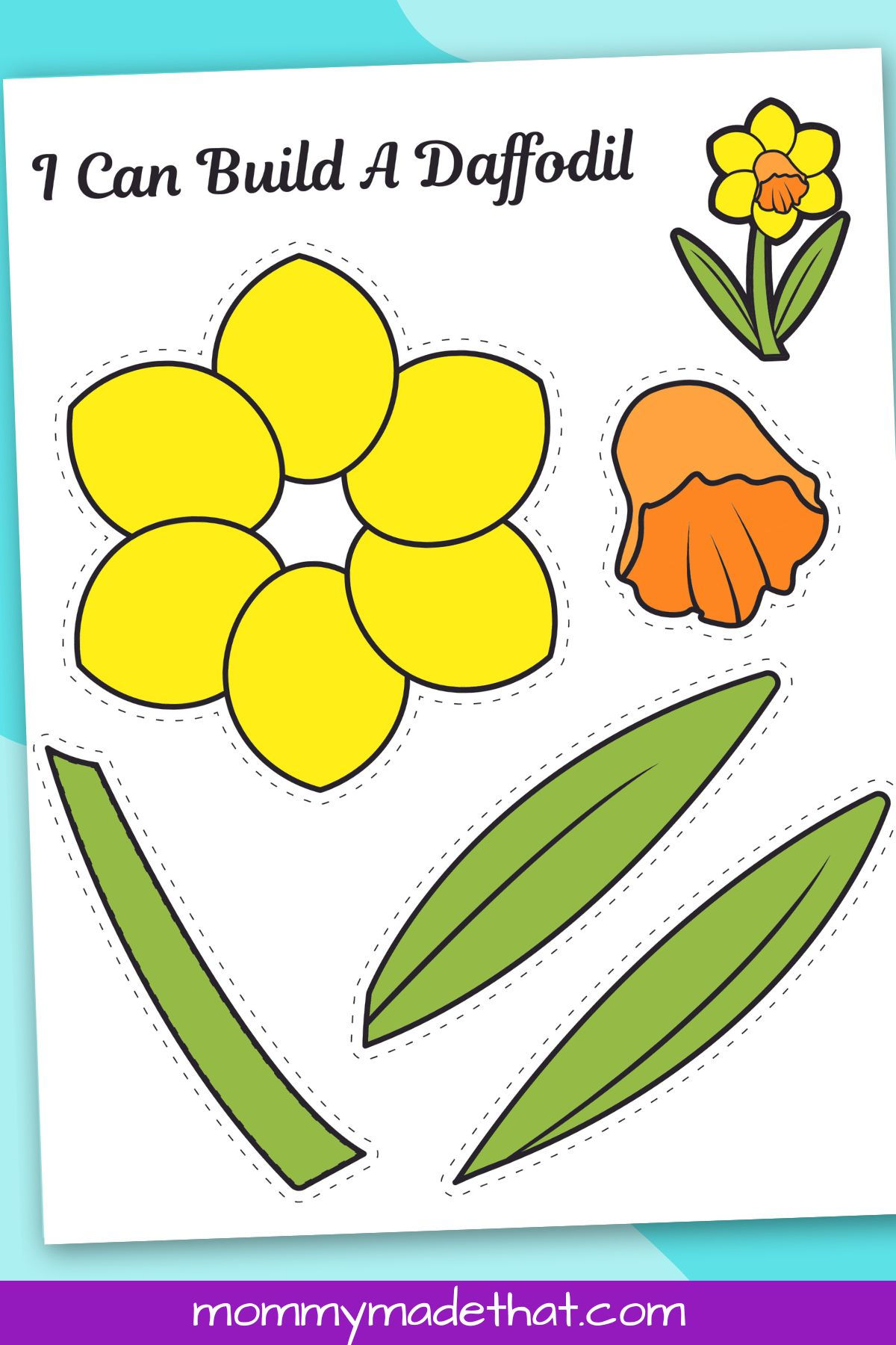 Wallpaper #yTG1NZMB5zzyi_yY3lfV178 Printable Daffodil Craft with Free Template