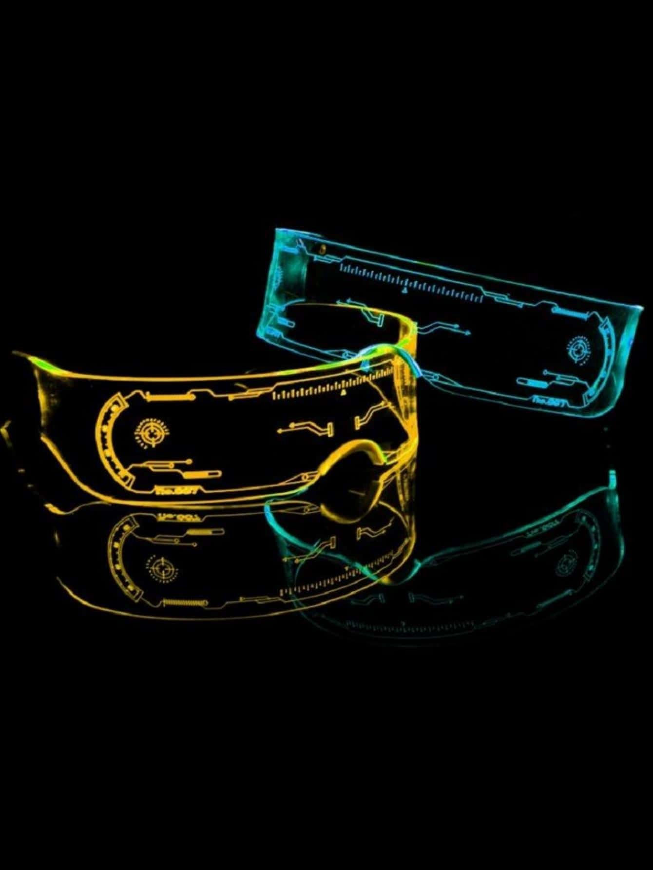 Wallpaper #1WiwJJMBSpphPi3-tDkd16 1pc LED Light Up Glasses Colorful Eyewear Futuristic Cyberpunk