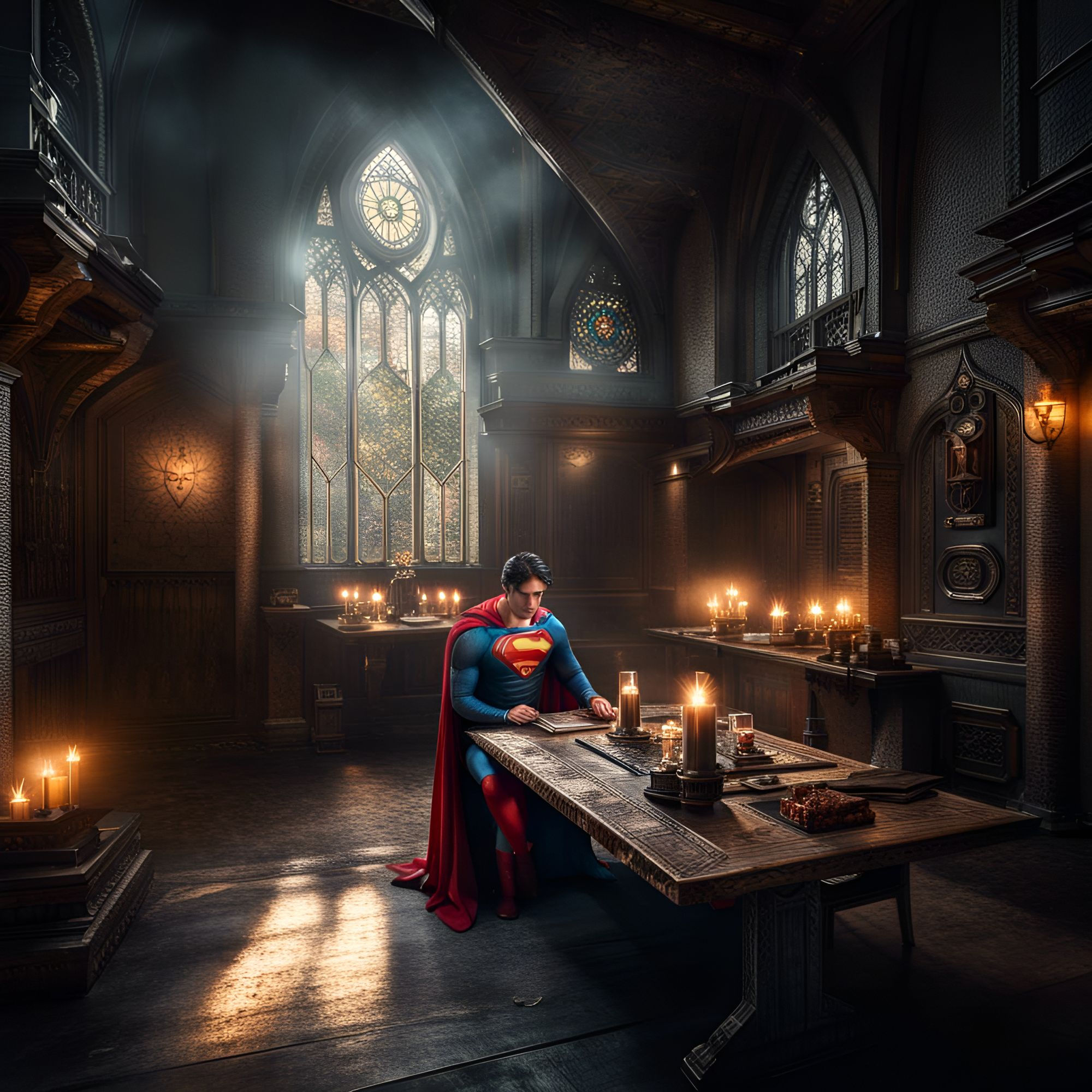 Wallpaper #RTHgNZMB5zzyi_yYklgh23 Medieval Superman AI Generated Artwork Nightcafe Creator