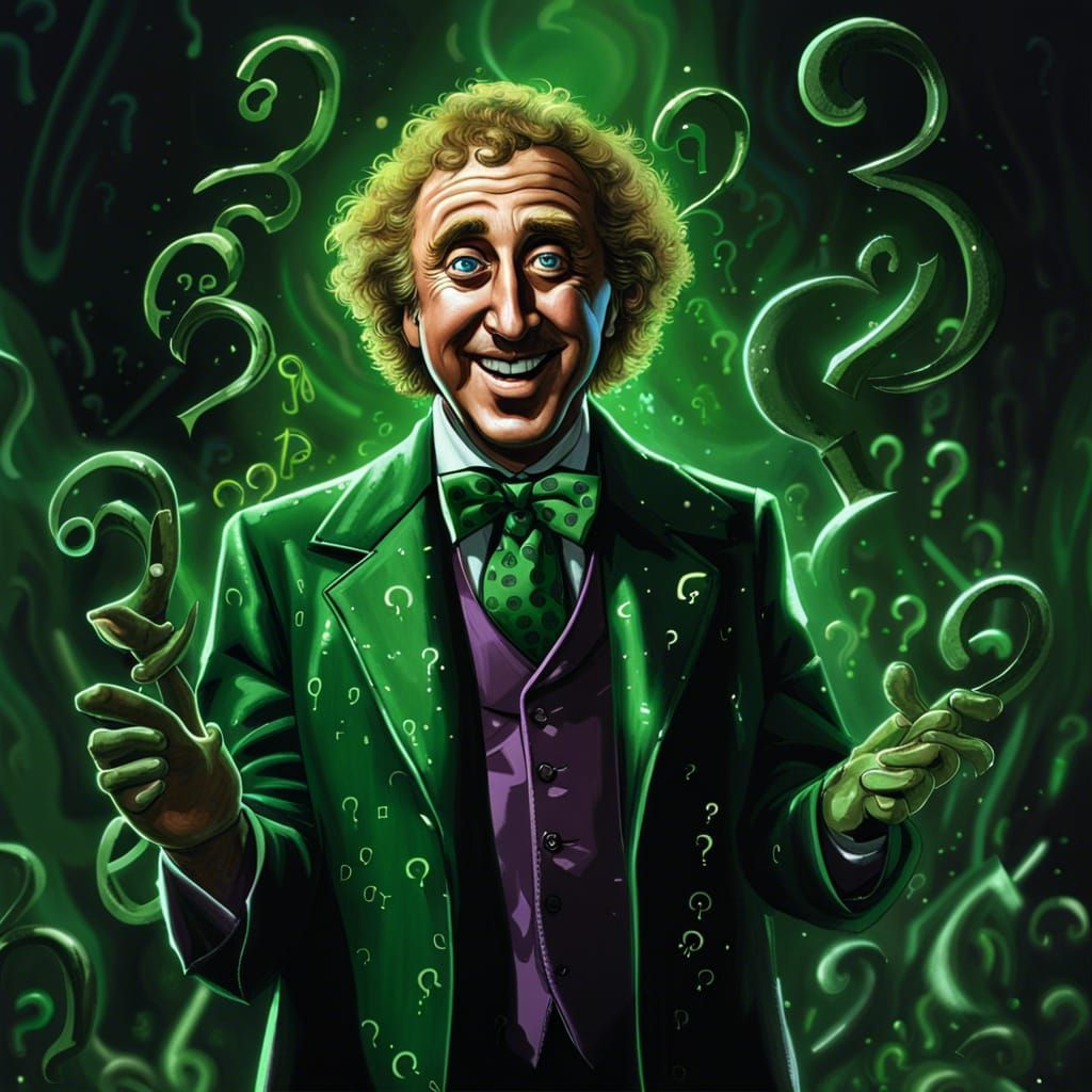 Wallpaper #Cf_SapMB3lSXT3zUreez258 Gene Wilder as the Riddler AI Generated Artwork Nightcafe Creator