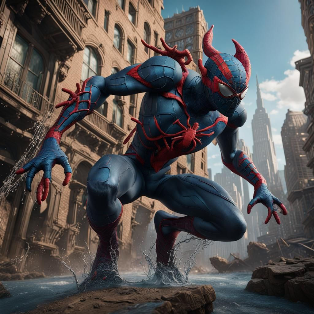 Wallpaper #EWf595IBSpphPi3-iIhx95 Spiderman AI Generated Artwork Nightcafe Creator