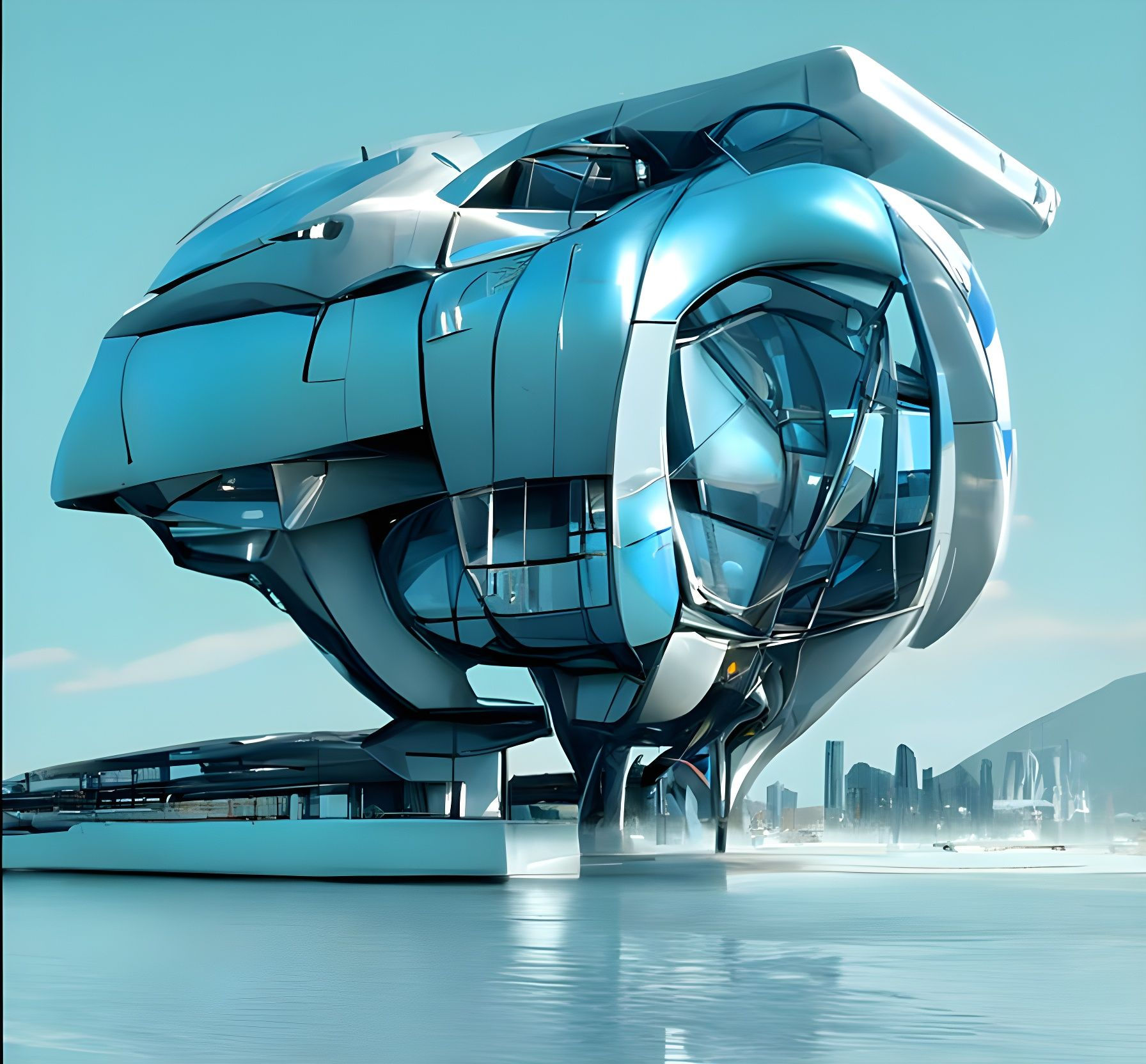 Wallpaper #e85BJZMB71dOy6JZeRN711 Sci Fi Building Concept Art
