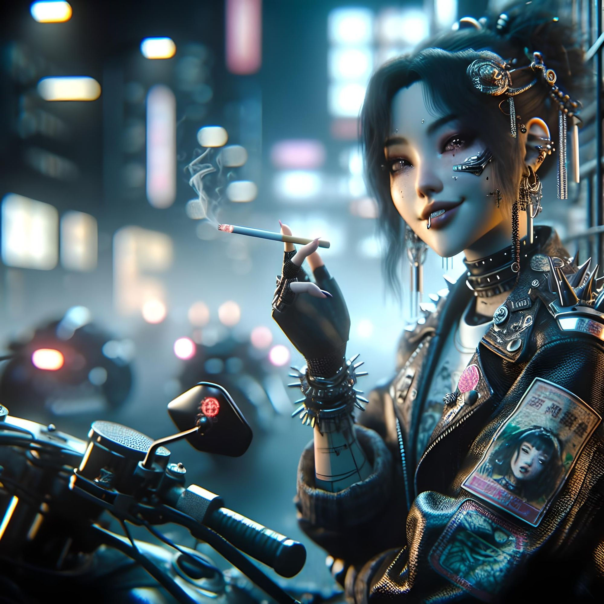 Wallpaper #rC7gOJMBeCfPaRV88bty31 Cyberpunk 2077 Tyger Claw Rocket Queen AI Generated Artwork