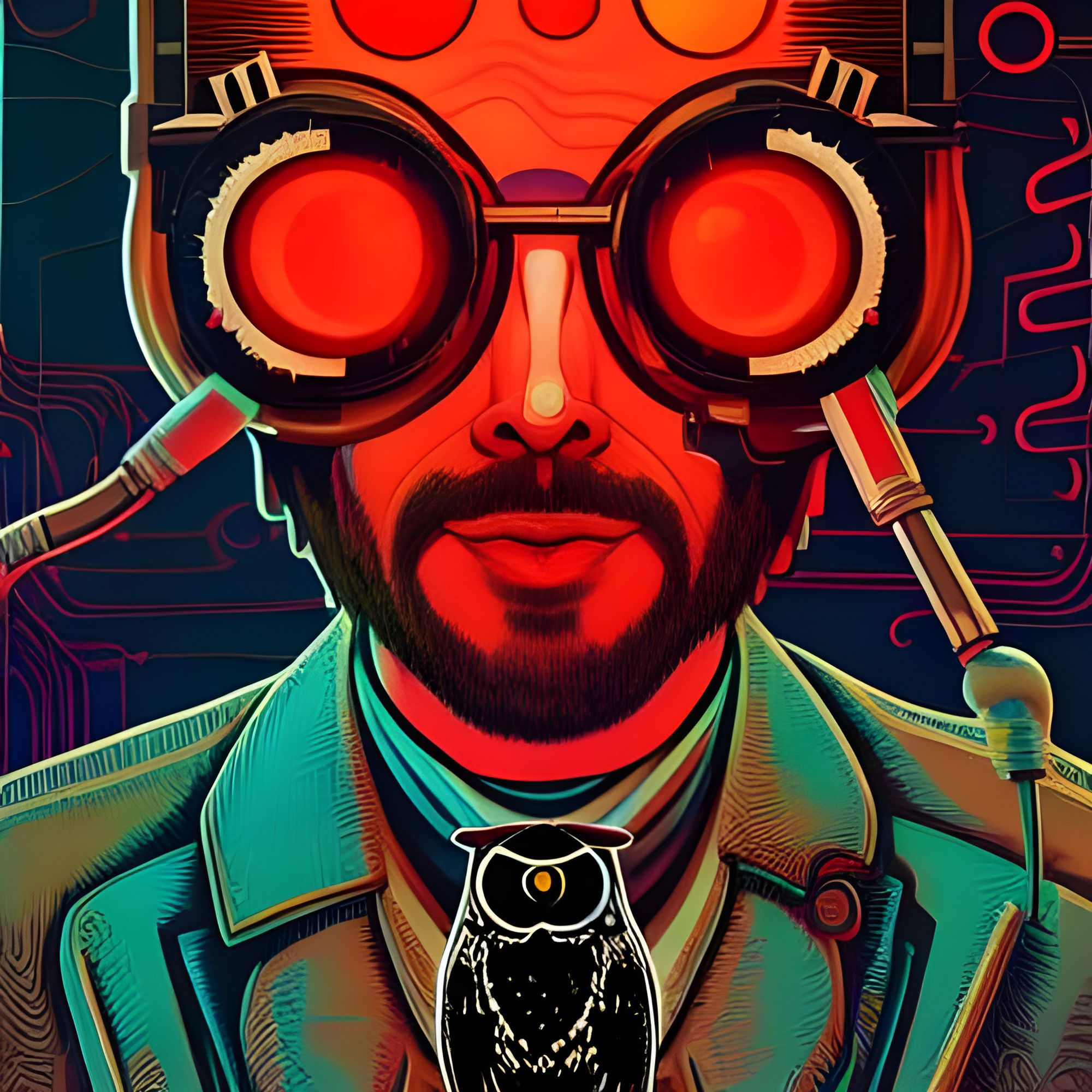 Wallpaper #2f-aZ5MB3lSXT3zUluJX120 Cybernetic Man AI Generated Artwork Nightcafe Creator