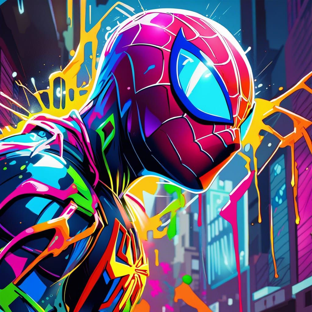 Wallpaper #0zG4NZMB5zzyi_yYW1eC183 Spider Man AI Generated Artwork Nightcafe Creator