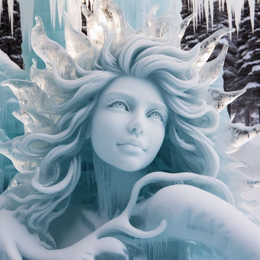 Wallpaper #Nsn-jpcB-VVLIetlVmtC42 Ice Sculpture AI Generated Artwork Nightcafe Creator