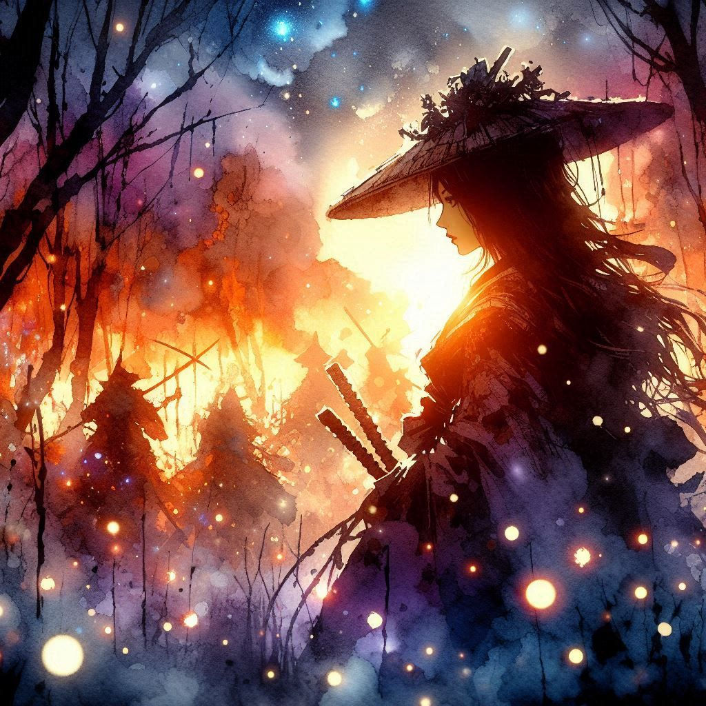 Wallpaper #fqnCiJcBxbDgA0RlUe-F18 Ronin Assassin AI Generated Artwork Nightcafe Creator