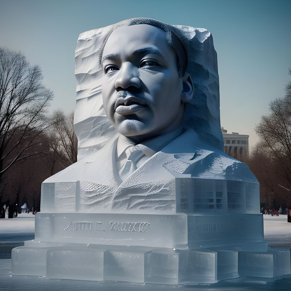 Wallpaper #Nsn-jpcB-VVLIetlVmtC193 Mlk Day Ice Sculpture AI Generated Artwork Nightcafe Creator