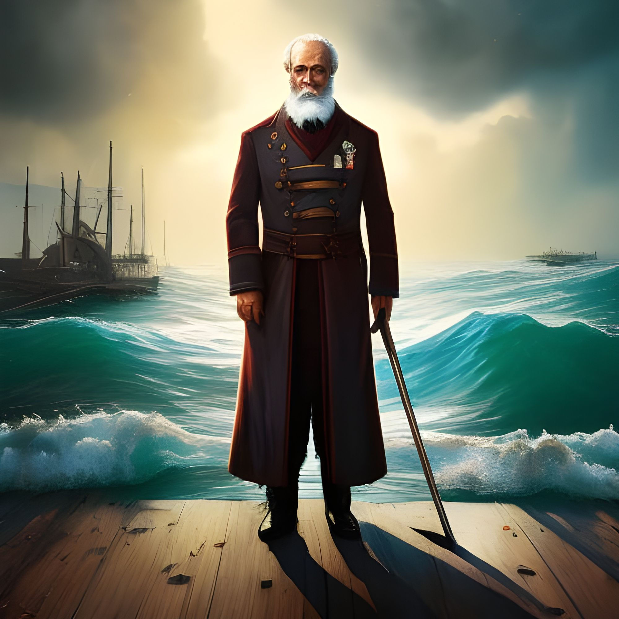 Wallpaper #sTGvNZMB5zzyi_yYOVfz114 Old Sea Captain AI Generated Artwork Nightcafe Creator