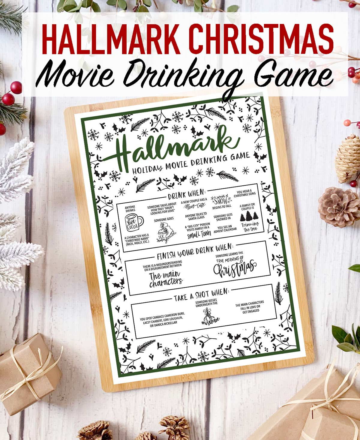 Wallpaper #Lv8aZ5MB3lSXT3zUROKT3 Hallmark Christmas Movie Drinking Game Weekend Craft