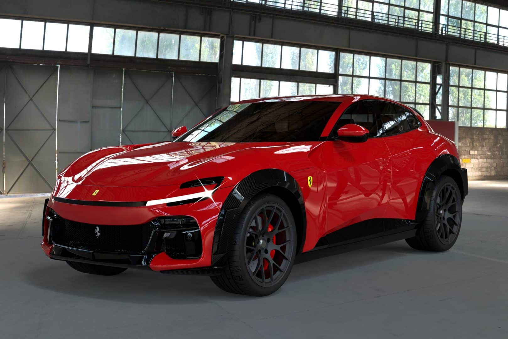 Wallpaper #xJmOP5MBUcASHT6nC8xI250 Ferrari Purosangue Fuego Il SUV Col Tuning Aggressivo Di Dmc