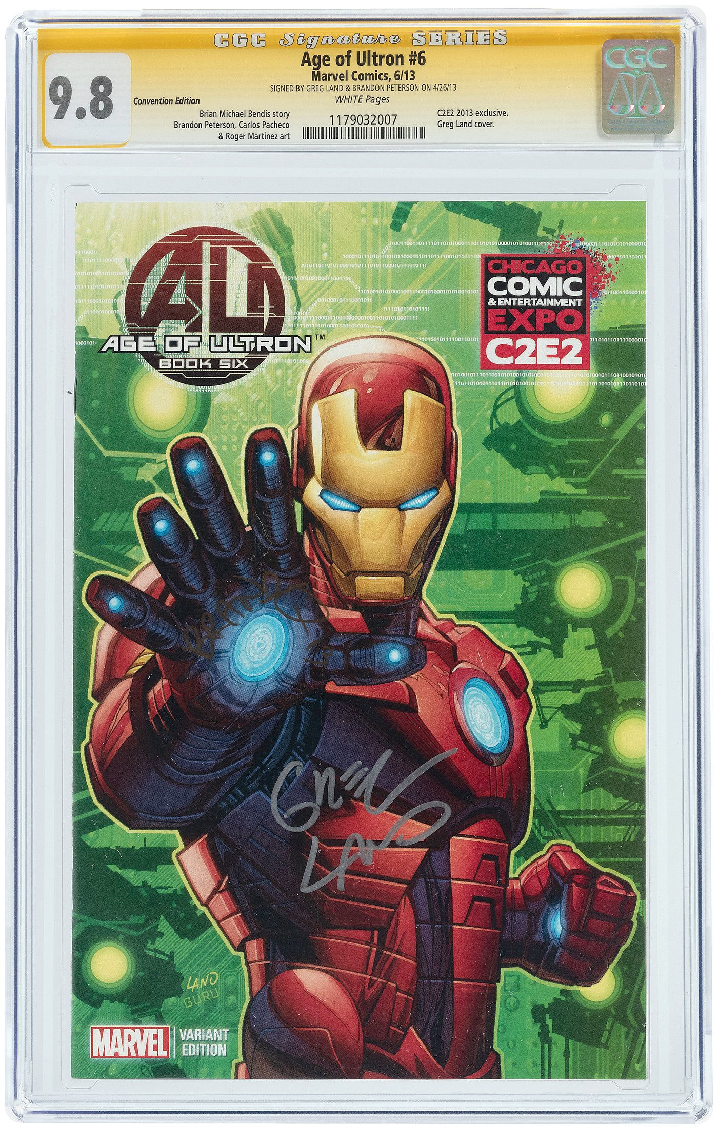 Wallpaper #XaU1OJMBVBiSkHCa9I0W526 Hakes Age of Ultron 6 June 2013 Cgc 98 Nmmint Signature Series