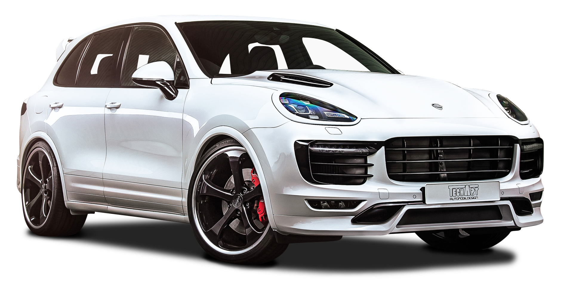 Wallpaper #FO8FTZMBMN-XEVvVpD8q45 Techart Porsche Cayenne White Car Png Image Purepng Free