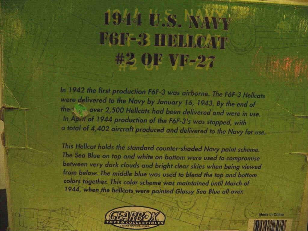 Wallpaper #smjUIJMBSpphPi3-ZS4W336 Gearbox Nib Navy F6f Hellcat Die Cast Gearbox 1944 Us Navy F6f 3
