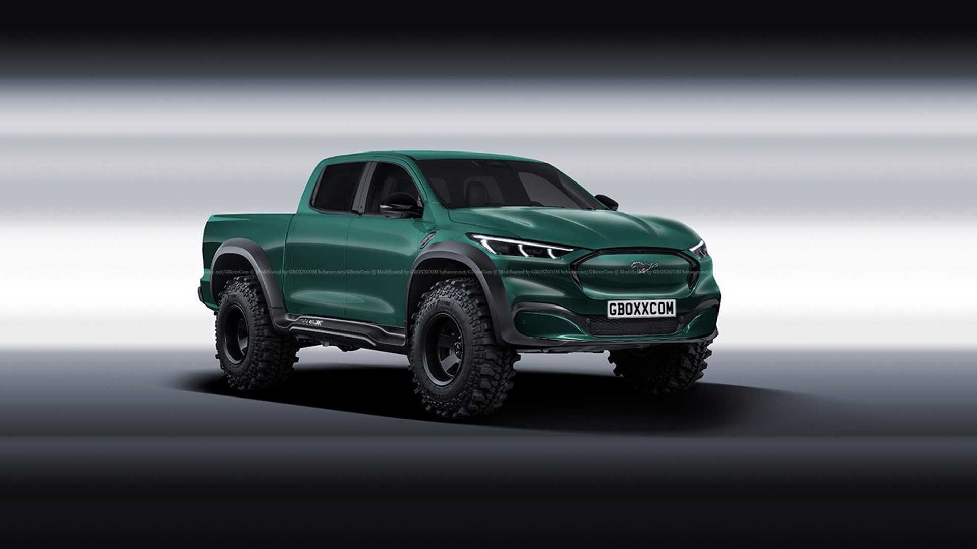 Wallpaper #uuqGVZMBlwTYPL18xA1r163 Ford Mustang Mach E Pickup Truck Rendered into View