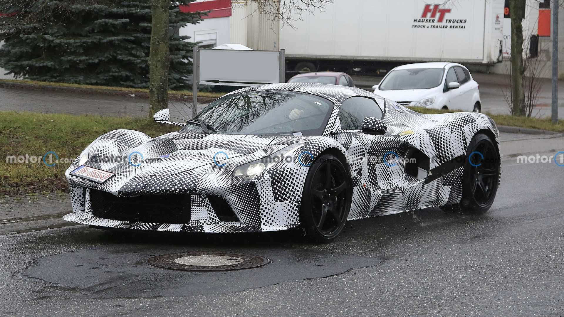 Wallpaper #bac7b Mysterious Ferrari Fxx K Evo Test Car Spied at the Nurburgring Carscoops