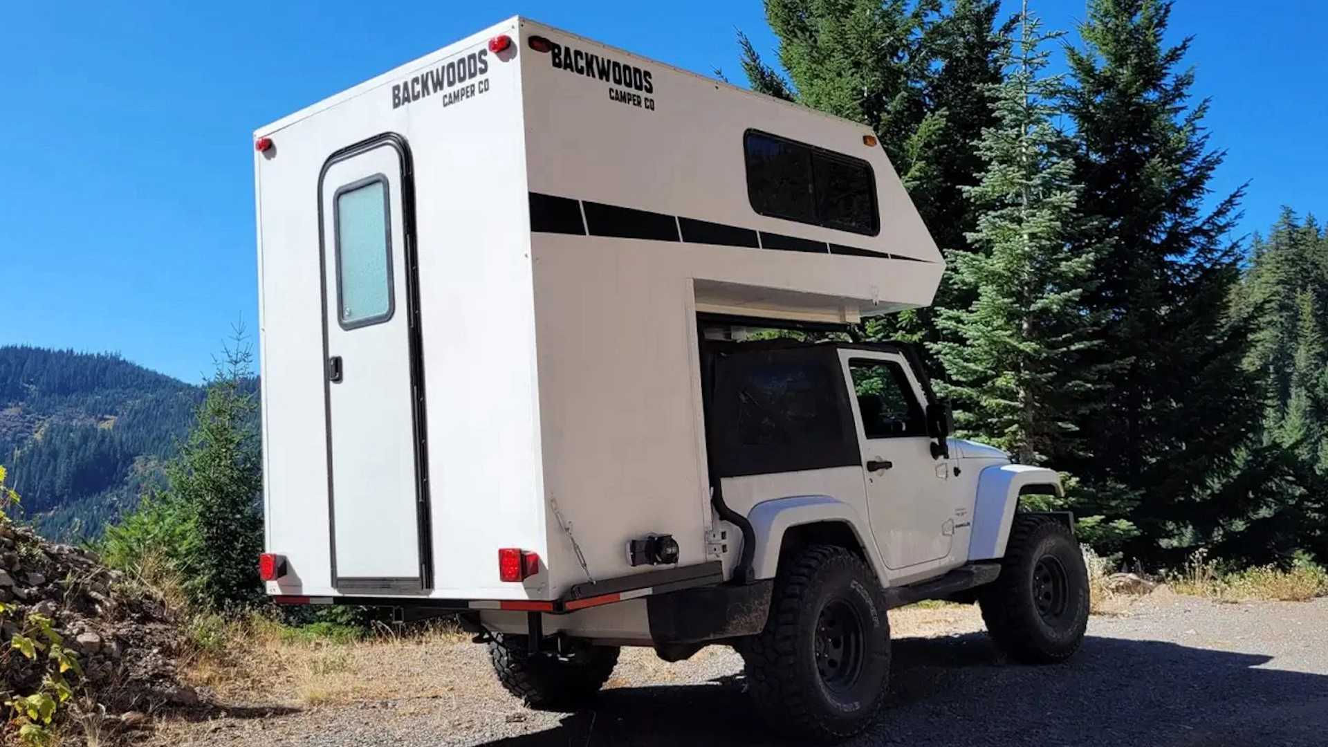 Wallpaper #P6XBNpMBVBiSkHCaC4rE2 Backwoods Camper Adds King Size Bed and More to Two Door Jeep Wrangler