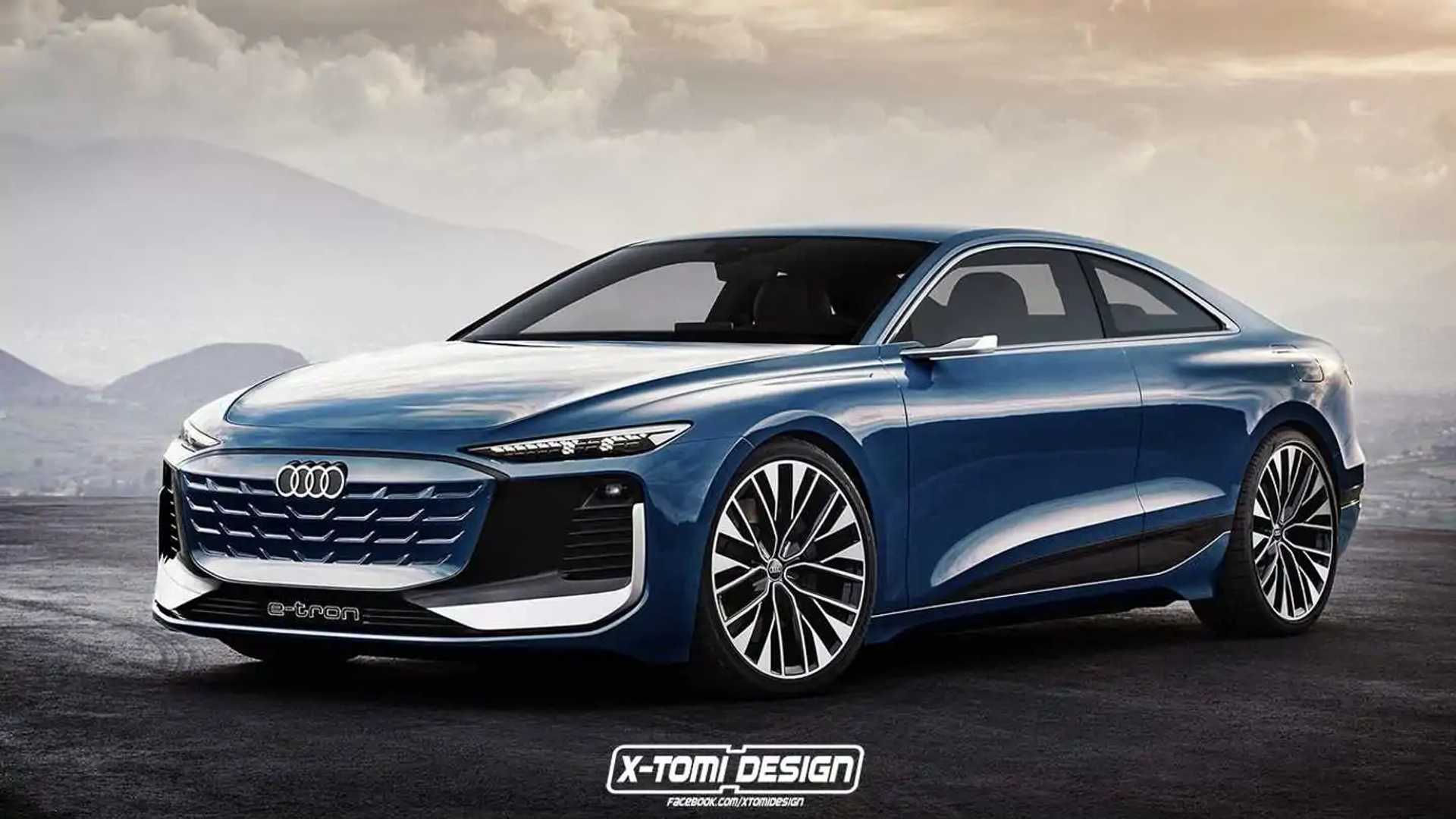Wallpaper #UGhzGpMBSpphPi3-FxwN27 Audi A5 Coupe E Tron Rendering Imagines a Sleek Two Door Ev