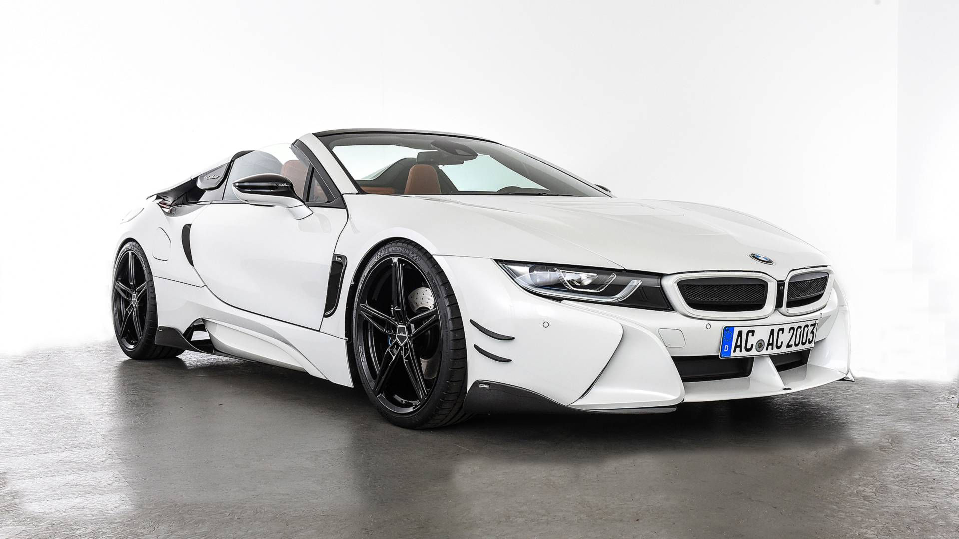 Wallpaper #iEV-lI4B7YBJg1BVmJ_-39 BMW i8 Cabrio Wit