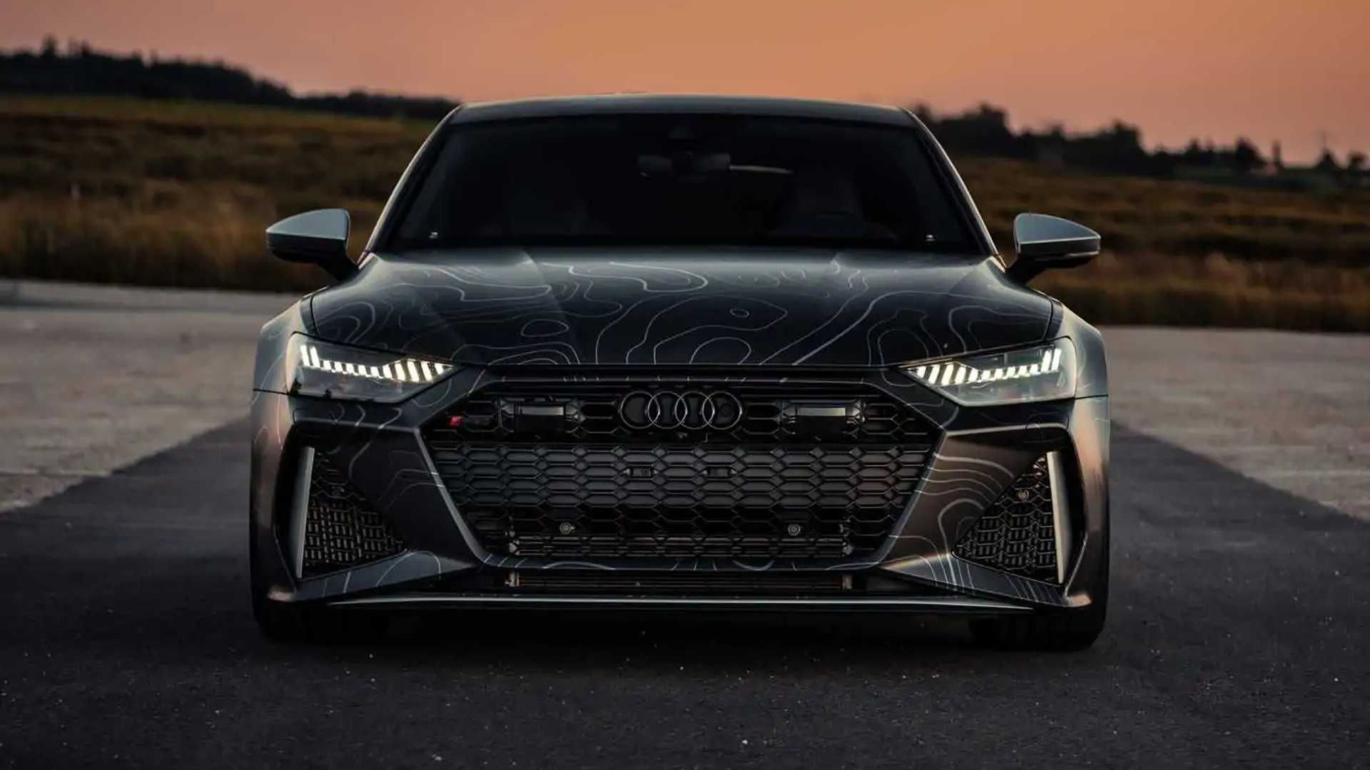 Wallpaper #bGcU95IBSpphPi3-9YUO70 2020 Audi Rs7 Gets 962 Horsepower and Funky Wrap from Tuner