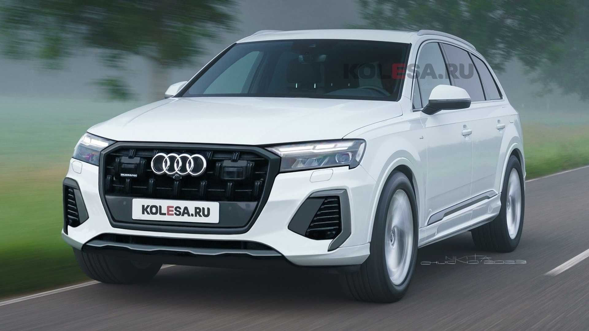 Wallpaper #BqUEN5MBVBiSkHCavYt6206 2024 Audi Q7 Facelift Rendered Based on First Spy