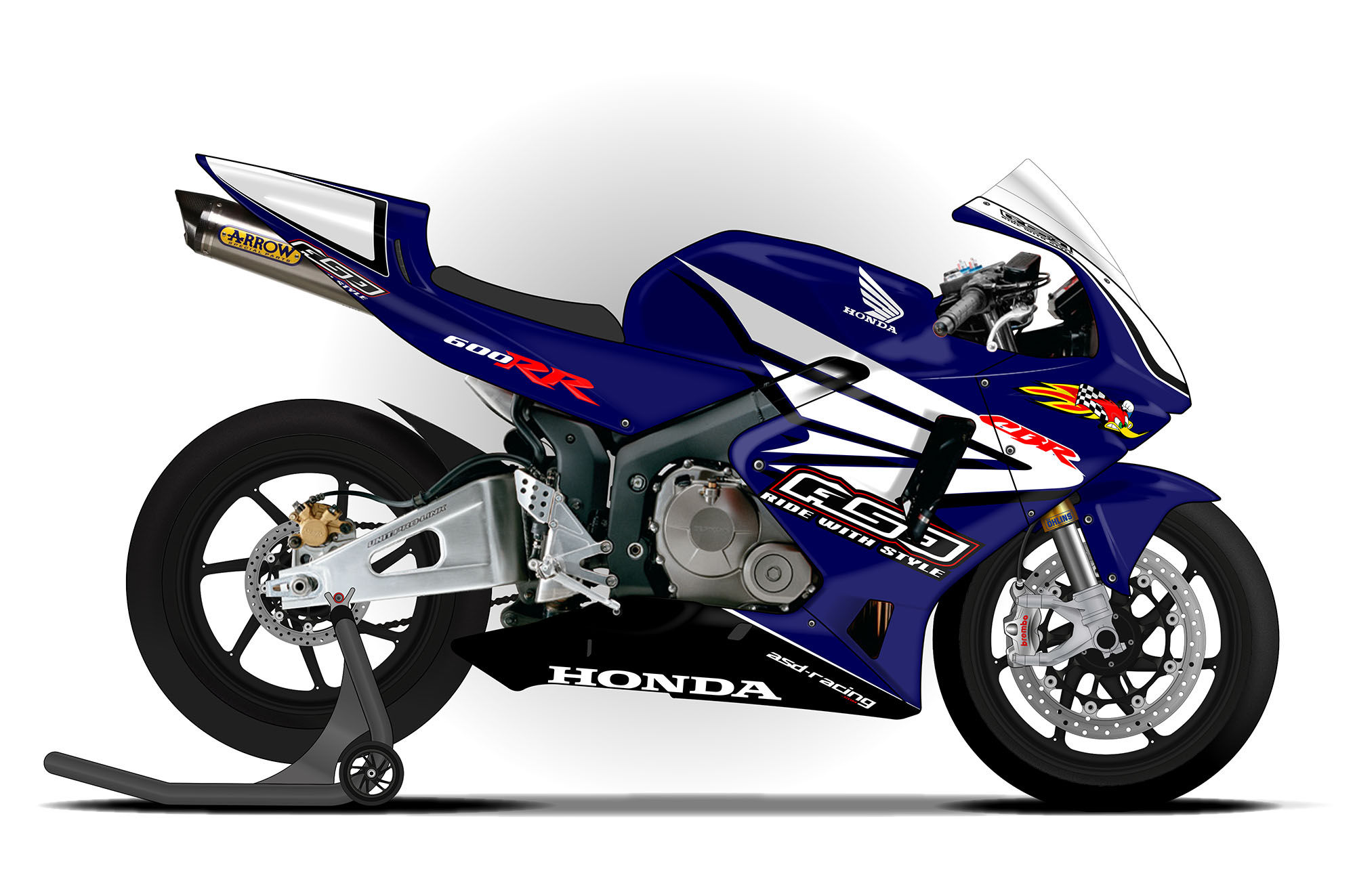 Wallpaper #XmdO75IBSpphPi3-E2Ft27 Honda Cbr600rr 200304 Asd Racing