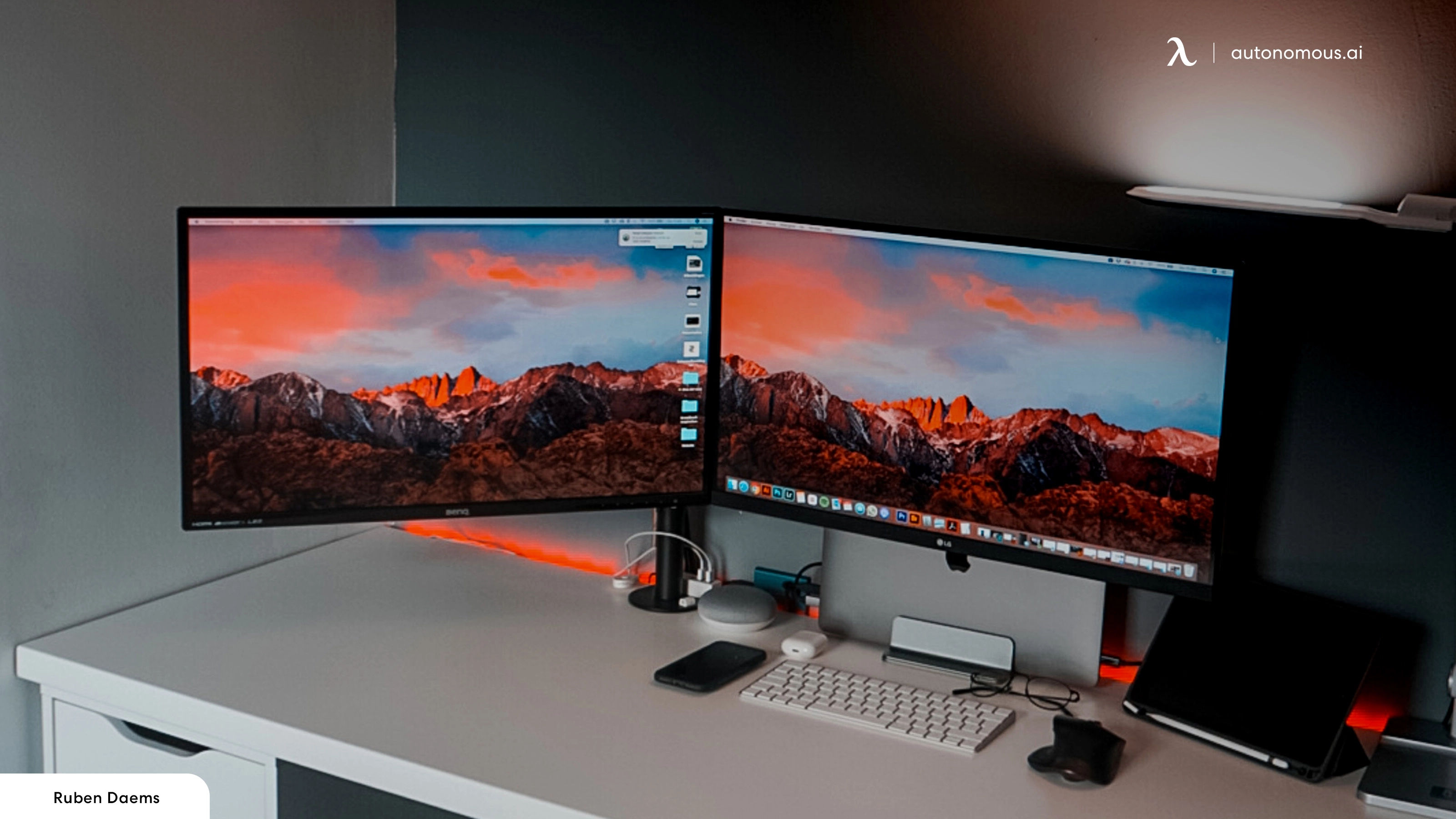 Wallpaper #9a764 21 Multi Monitor Computer Desk Setup Ideas for Tech Lovers