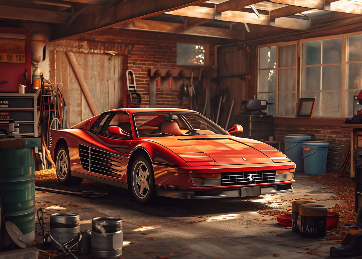 Wallpaper #gCanmJcBNyflpn9rRocG86 Ferrari Testarossa Poster Picture Metal Print Paint by Tapu Vlad