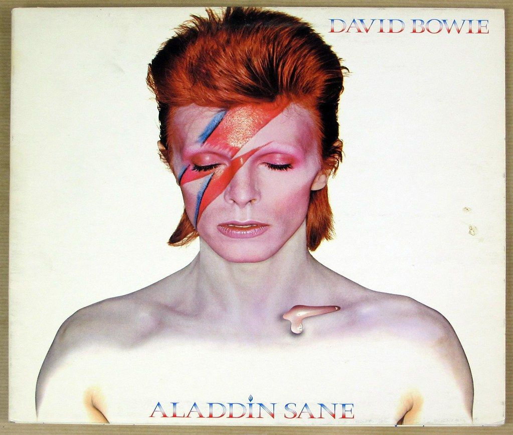 Wallpaper #7030a Aladdin Sane De David Bowie Cd Chez Libertemusic Ref123255141