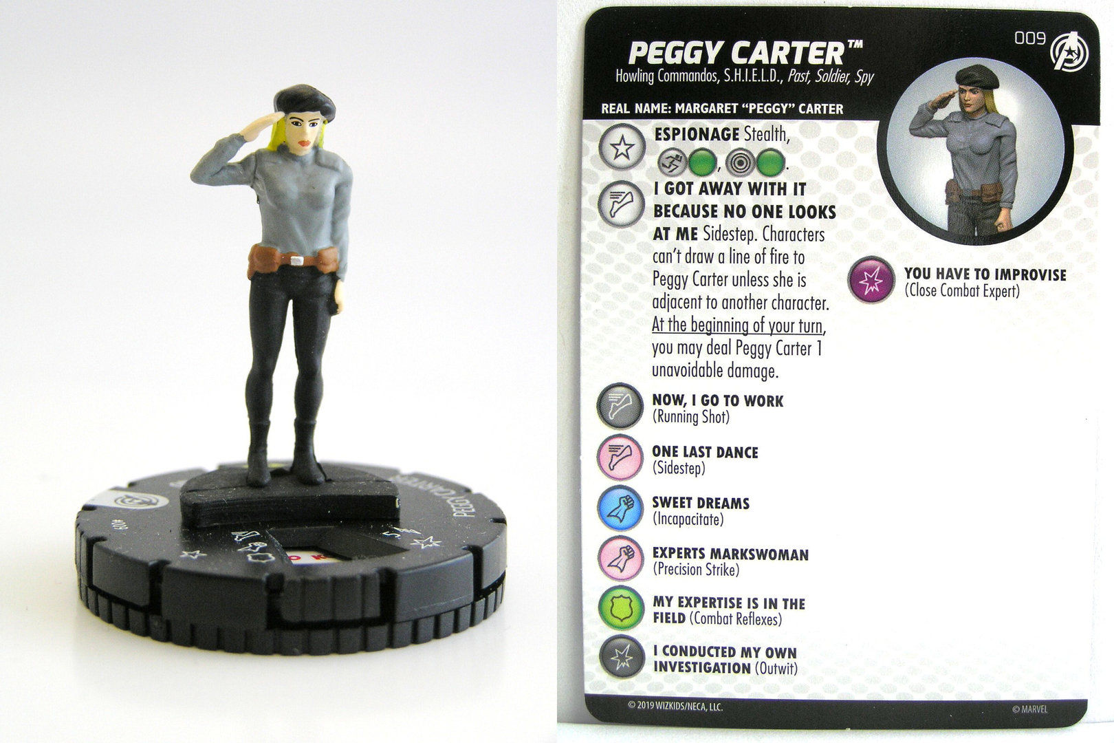 Wallpaper #V6XFNpMBVBiSkHCaN4oi309 Heroclix 009 Peggy Carter Captain America and the Avengers