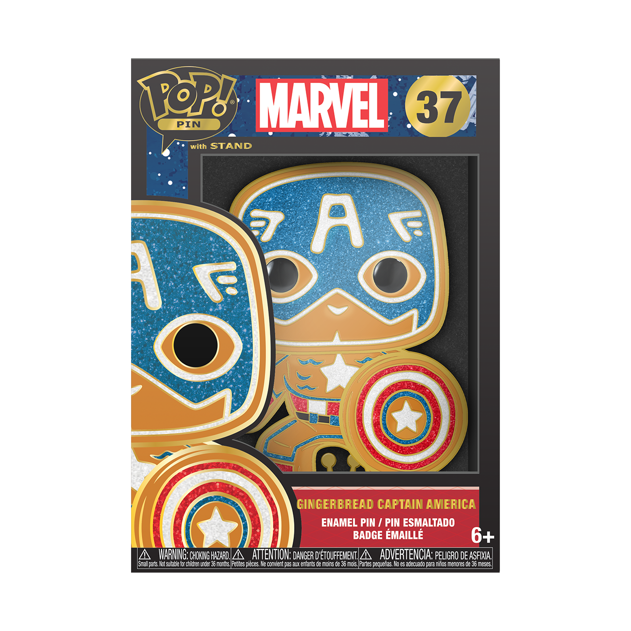 Wallpaper #36VyOJMBVBiSkHCa6I2W93 Gingerbread Captain America Pop Pin Marvel Funko Eu