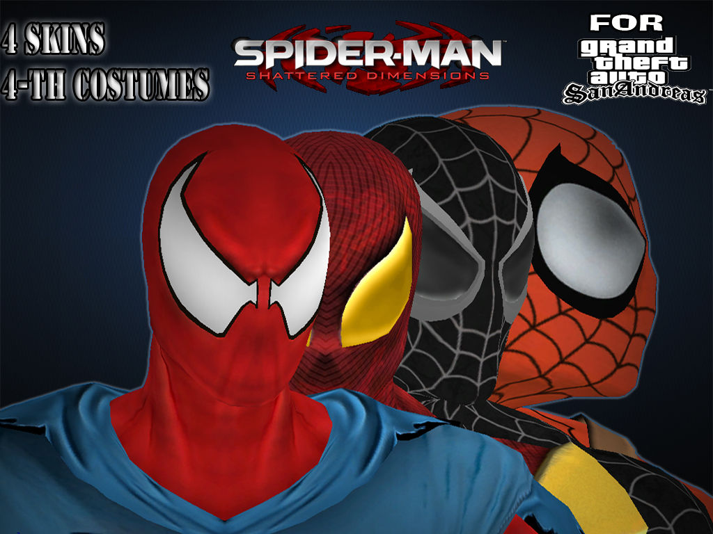 Wallpaper #PWgPGpMBSpphPi3-vhpP283 Cyraxflc Mods Spider Man Shattered Dimensions 4 Th Skins Pack