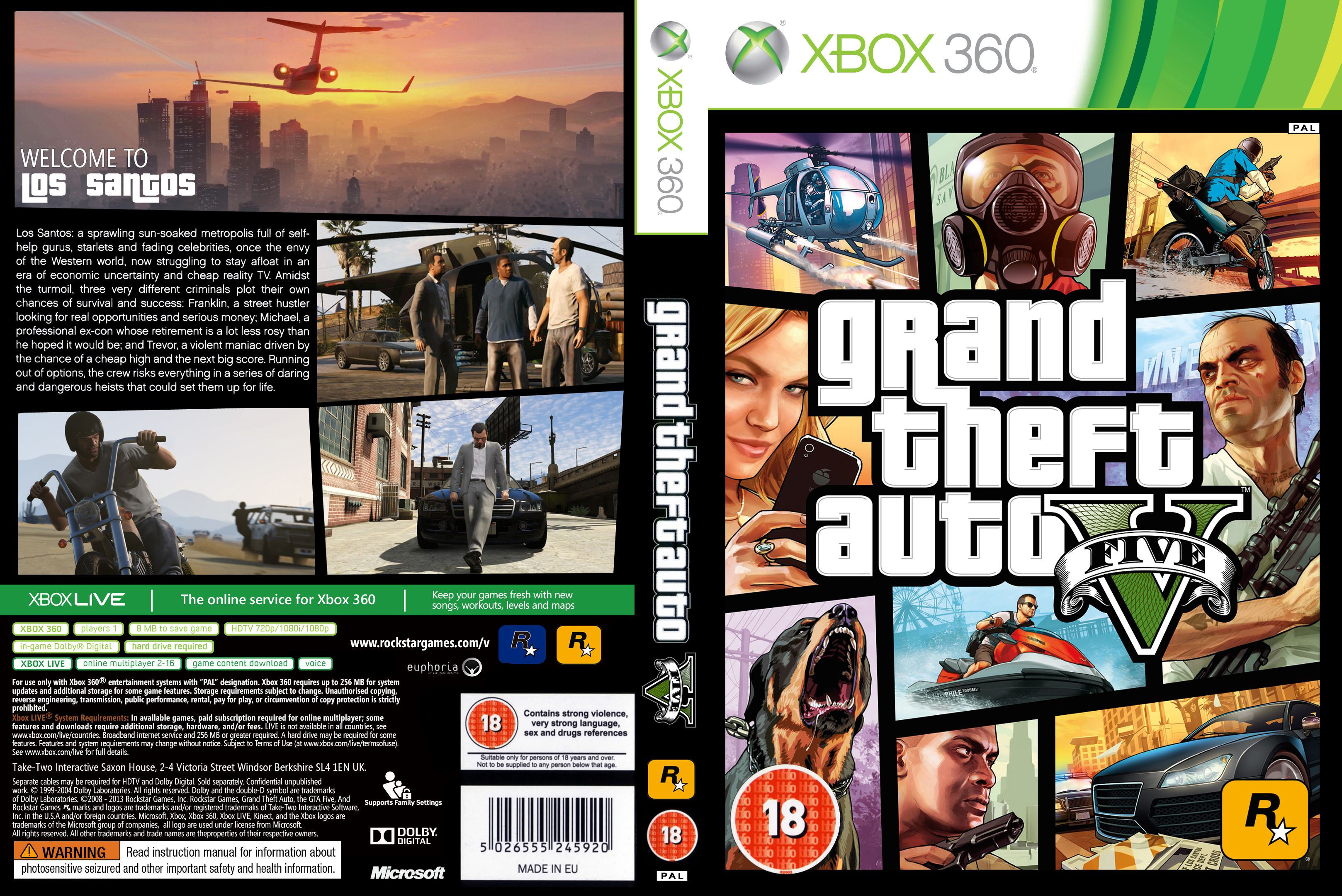 Wallpaper #5453a Gta V Xbox One Box Art Cover by Iceman423626