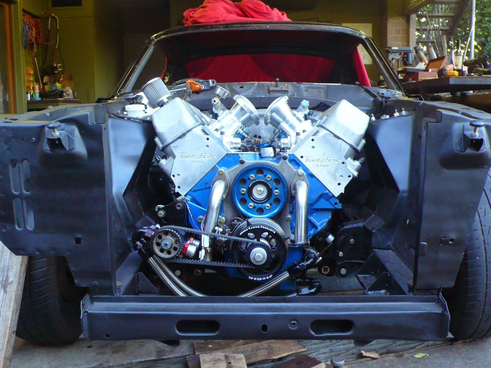 Wallpaper #GEC3L5MBJhL2WPbab77t45 1966 Mustang Fastback Restomod Engine Installation and Setup