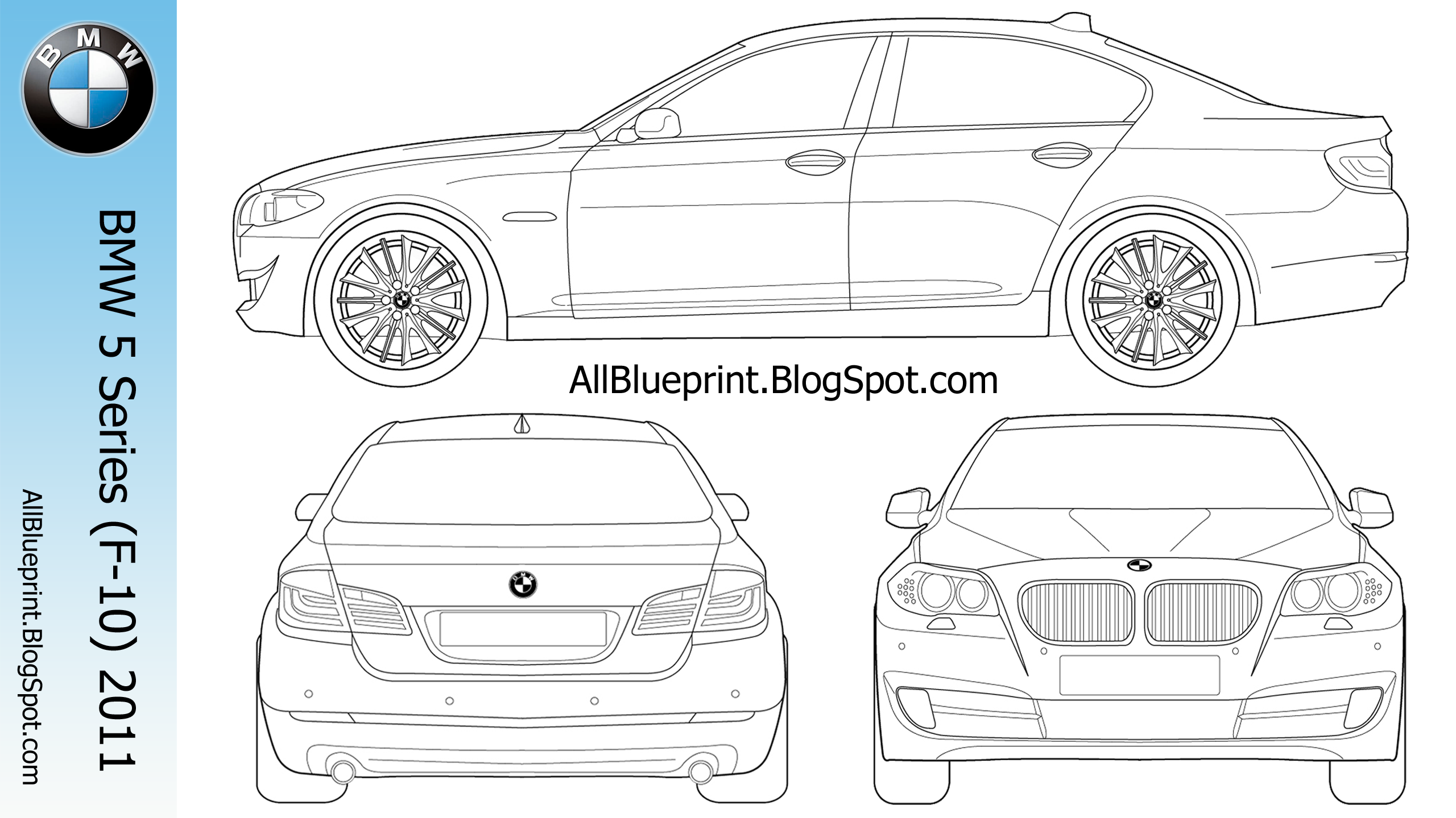 Wallpaper #EViZNJMBzN9vxX34SD3C330 All Blueprint BMW 5 Series 2560x1440 Blueprint