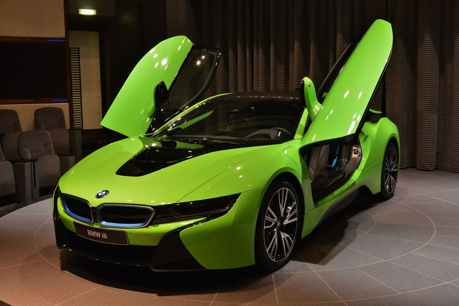Wallpaper #IkXalY4B7YBJg1BV3qBw24 Ever Seen a Lime Green BMW i8 Before Carscoops