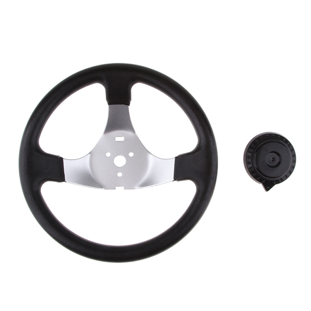 Wallpaper #CGjVE5MBSpphPi3-1AIl376 300mm Steering Wheel with Cap Assy 3 Spoke Go Kart Buggy Quad Steering