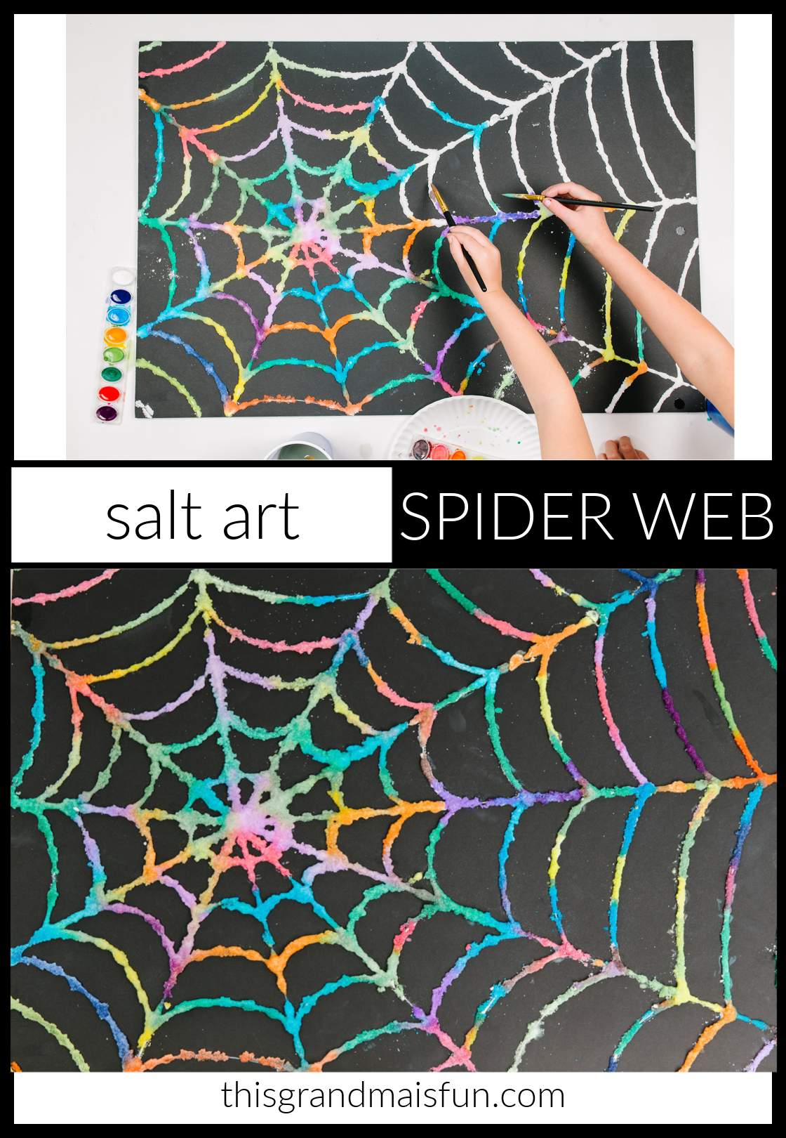 Wallpaper #mWf1-JIBSpphPi3-LItN104 Salt Art Spider Web Craft Tgif This Grandma is Fun
