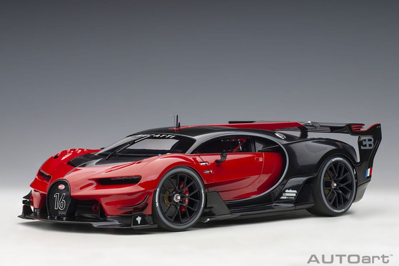 Wallpaper #yAOyZpMBpyOg8YnEJNvg19 Autoart Bugatti Vision GT Italian Red Black Carbon 70988 Modelcarcom