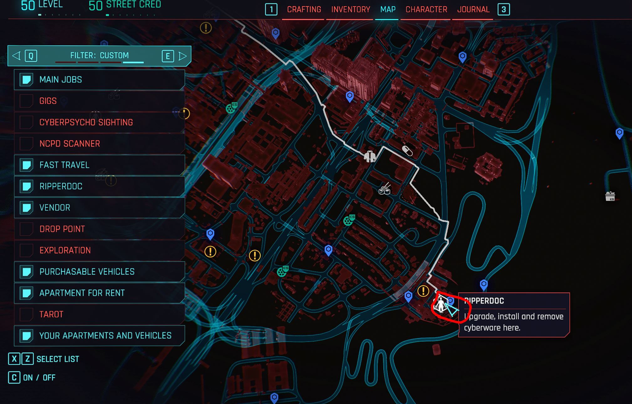 Wallpaper #pmd085IBSpphPi3-WnWB202 Cyberpunk 2077 All Ripperdoc Locations