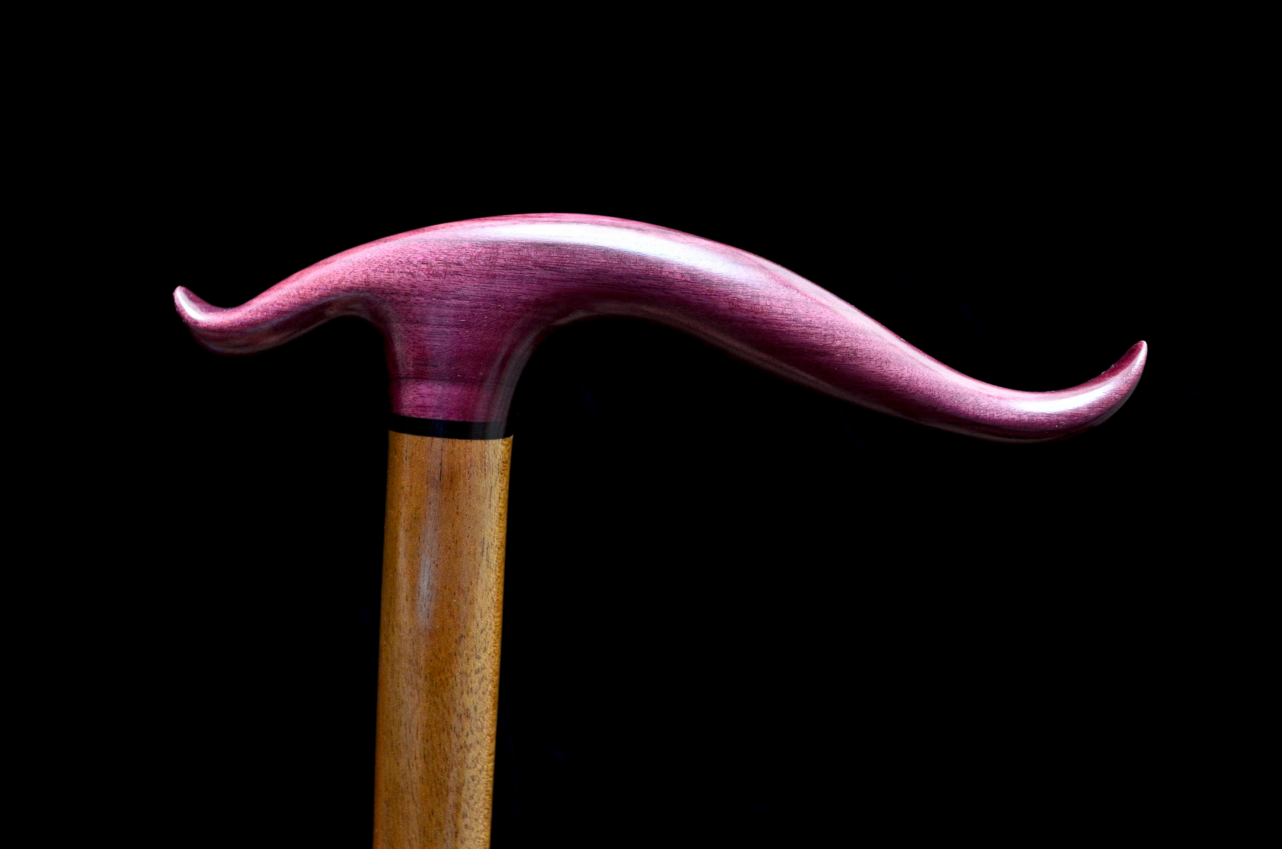 Wallpaper #ERDMYZMBgfYVyjoKVhw-179 Hand Crafted Handmade Walking Cane in Purpleheart Ebony and Mahogany