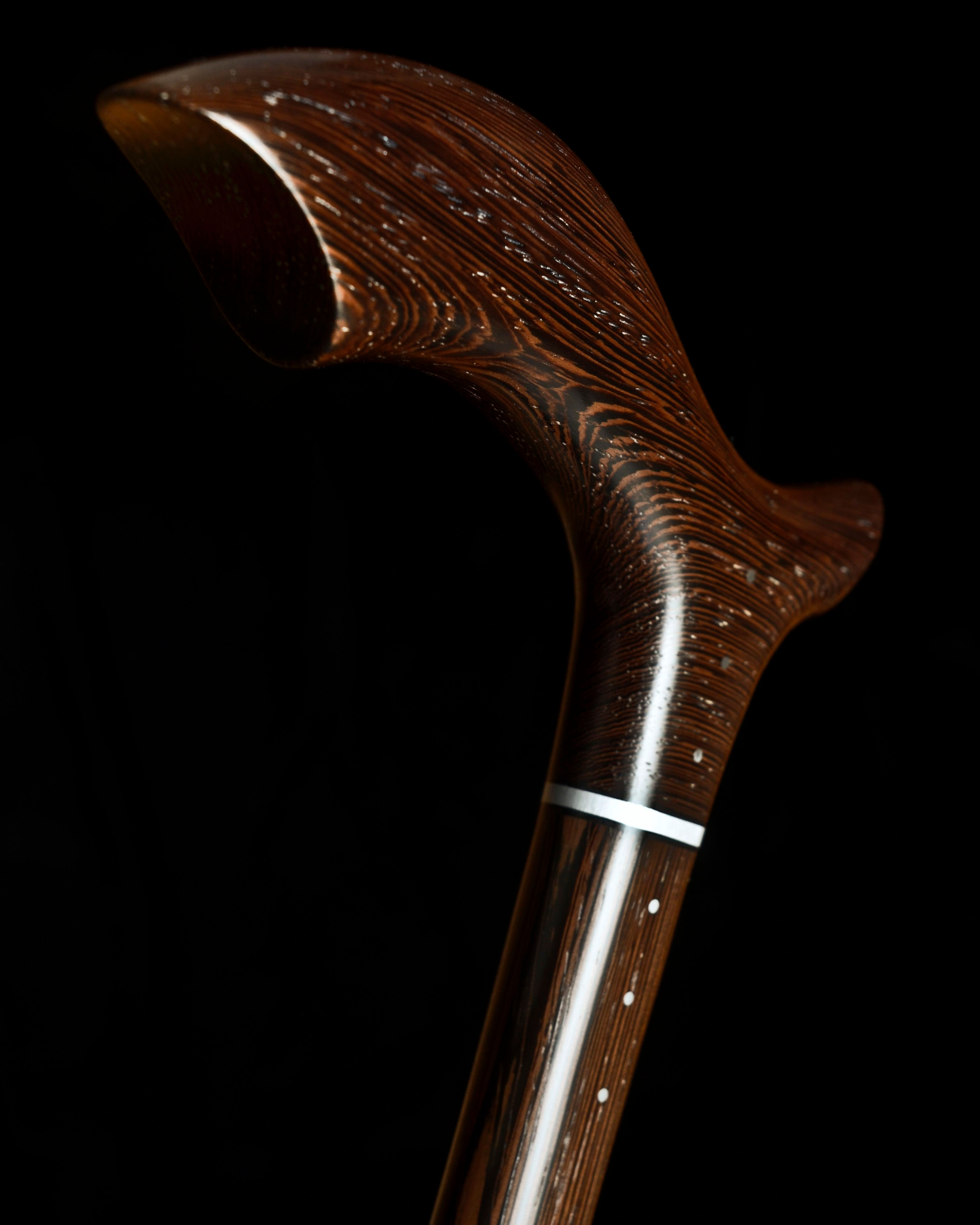 Wallpaper #ERDMYZMBgfYVyjoKVhw-155 Hand Crafted Handmade Walking Cane in Steel with Wenge and Ebony Wood