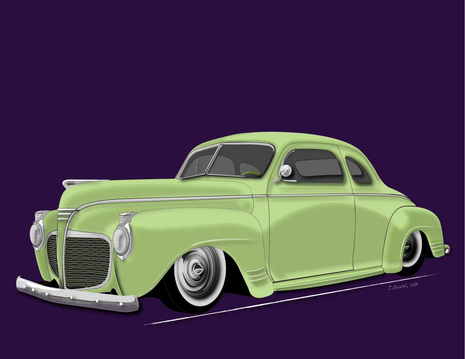 Wallpaper #kGigHpMBSpphPi3-NinU185 Custom Made Automotive Art by J Grahl Design Custommadecom
