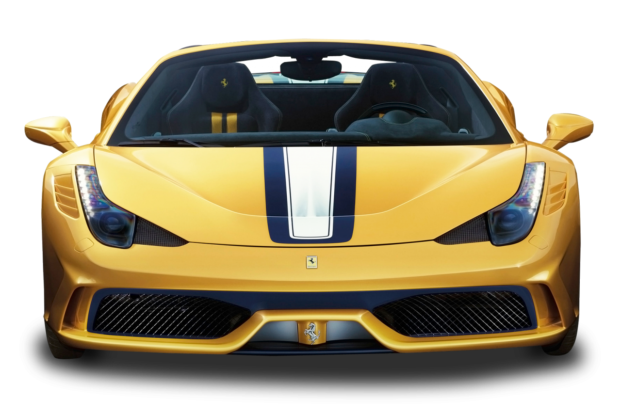 Wallpaper #mH3l8I4Bnwiau_P6AAfC12 Yellow Ferrari Front View Car Png Image Purepng Free Transparent