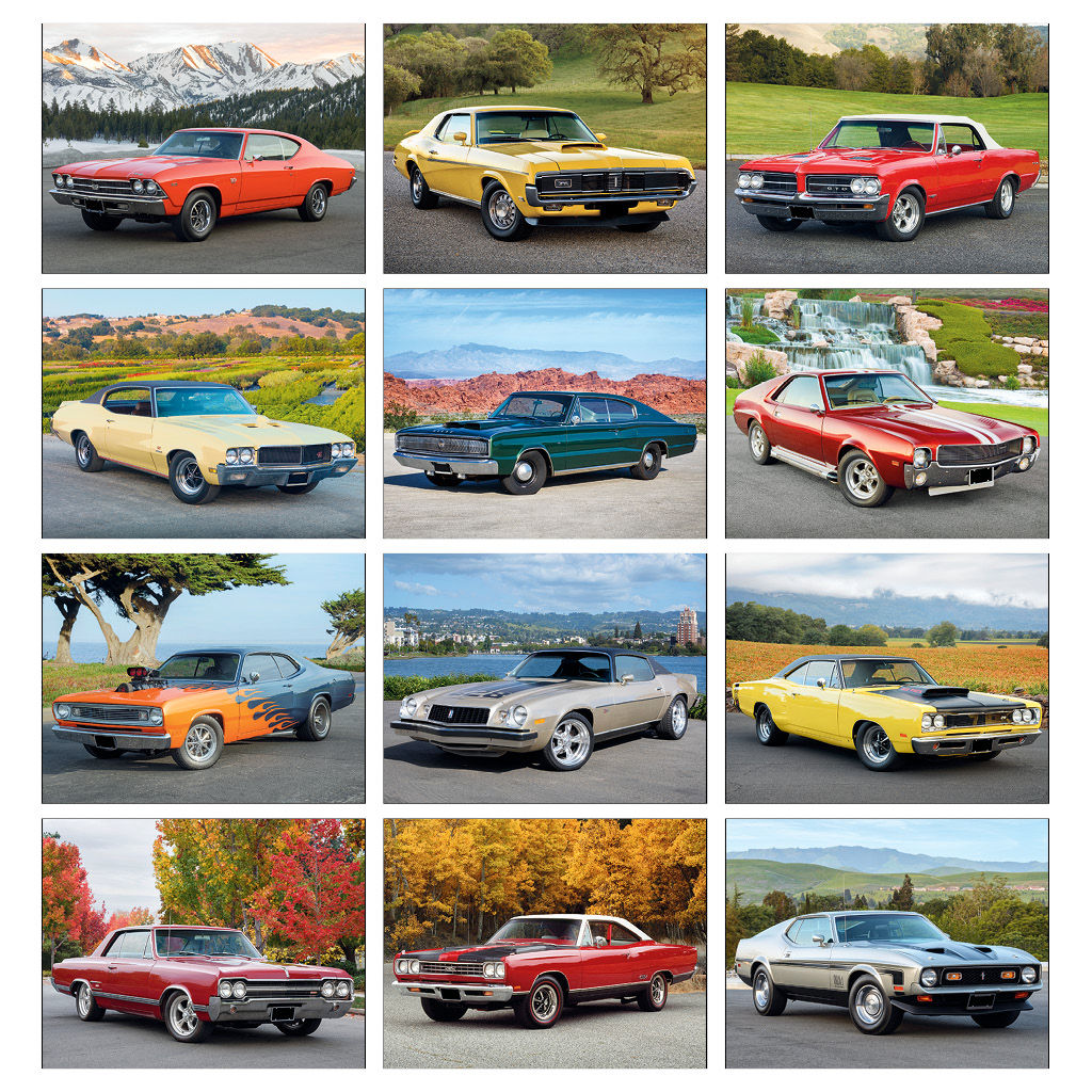 Wallpaper #vBkTK48BtGB6xQ78moxx20 Muscle Cars Cu Calendars