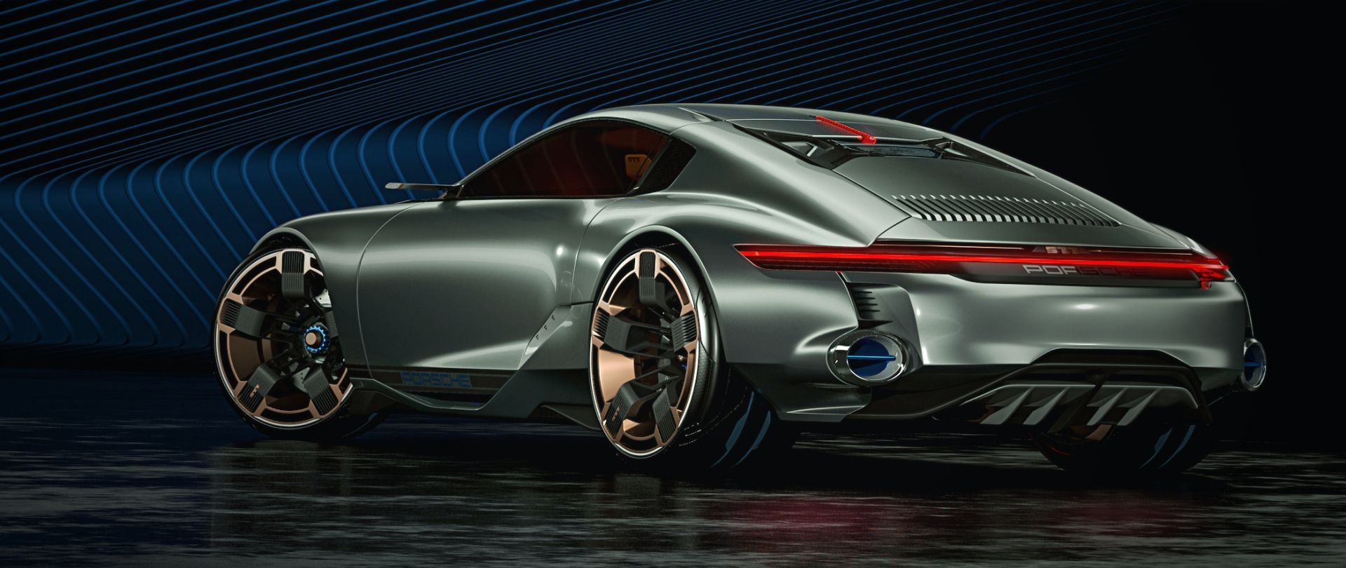 Wallpaper #tHOCf44BFI5NbQksBBeN28 Cyber 677 Porsche Envisions a Cyberpunk 911 That Breaks with Tradition