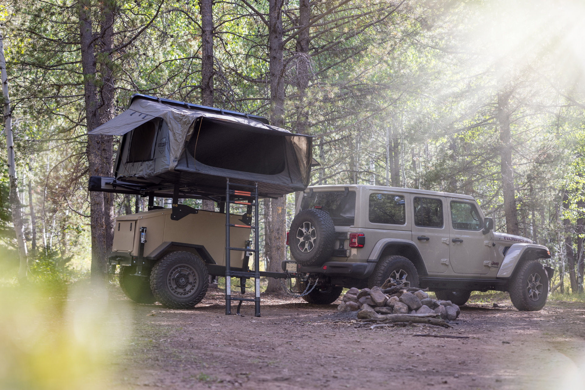 Wallpaper #P6XBNpMBVBiSkHCaC4rE58 Jeep and Addax Create Overlanding Trailer to Follow a Wrangler Wherever